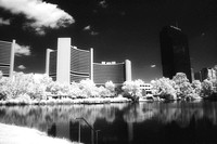Donau City. Infrared film.